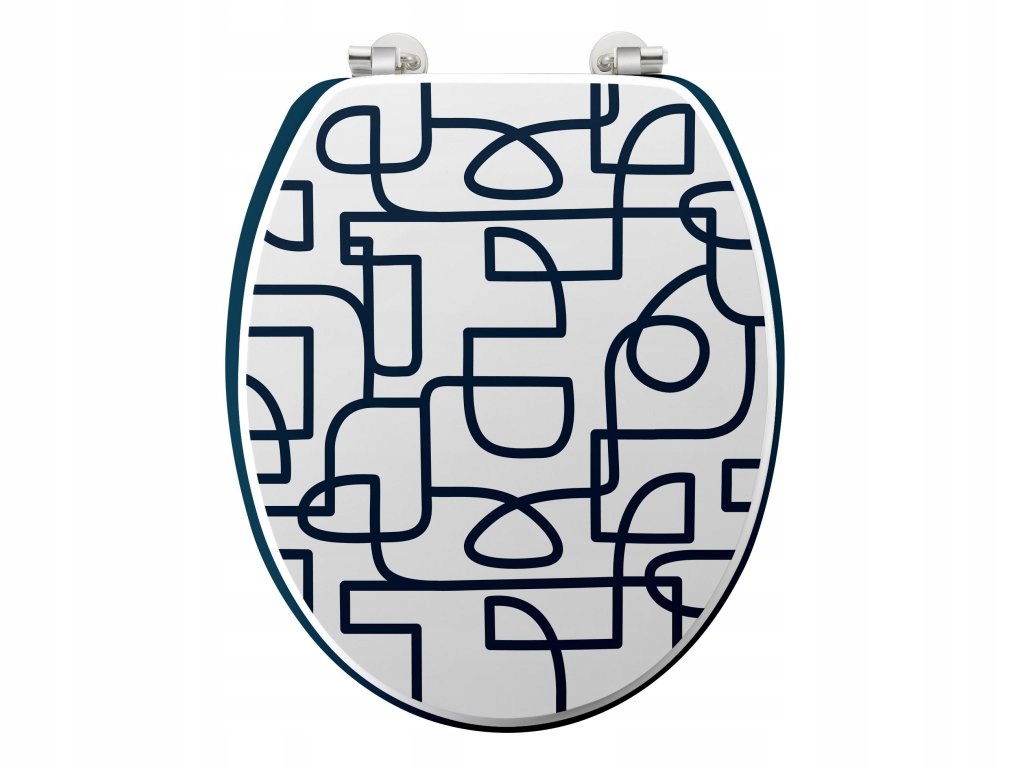 Wc sedátko Labyrinthe, Mdf, 37,5 x 46 cm