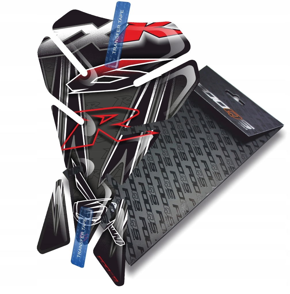 Tank-pad V1 od firmy Fooqs pro Kawasaki ZX-6-R Černý Červený