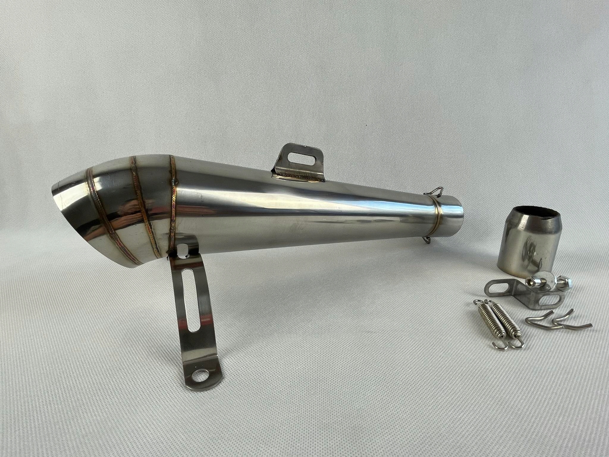 Tlumič Špička Výfuk Gp Sportovní Univerzální Stříbrná Ocel Db Killer