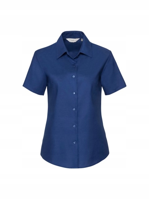 Dámská košile s krátkým rukávem Oxford Russell Bright Royal Xs