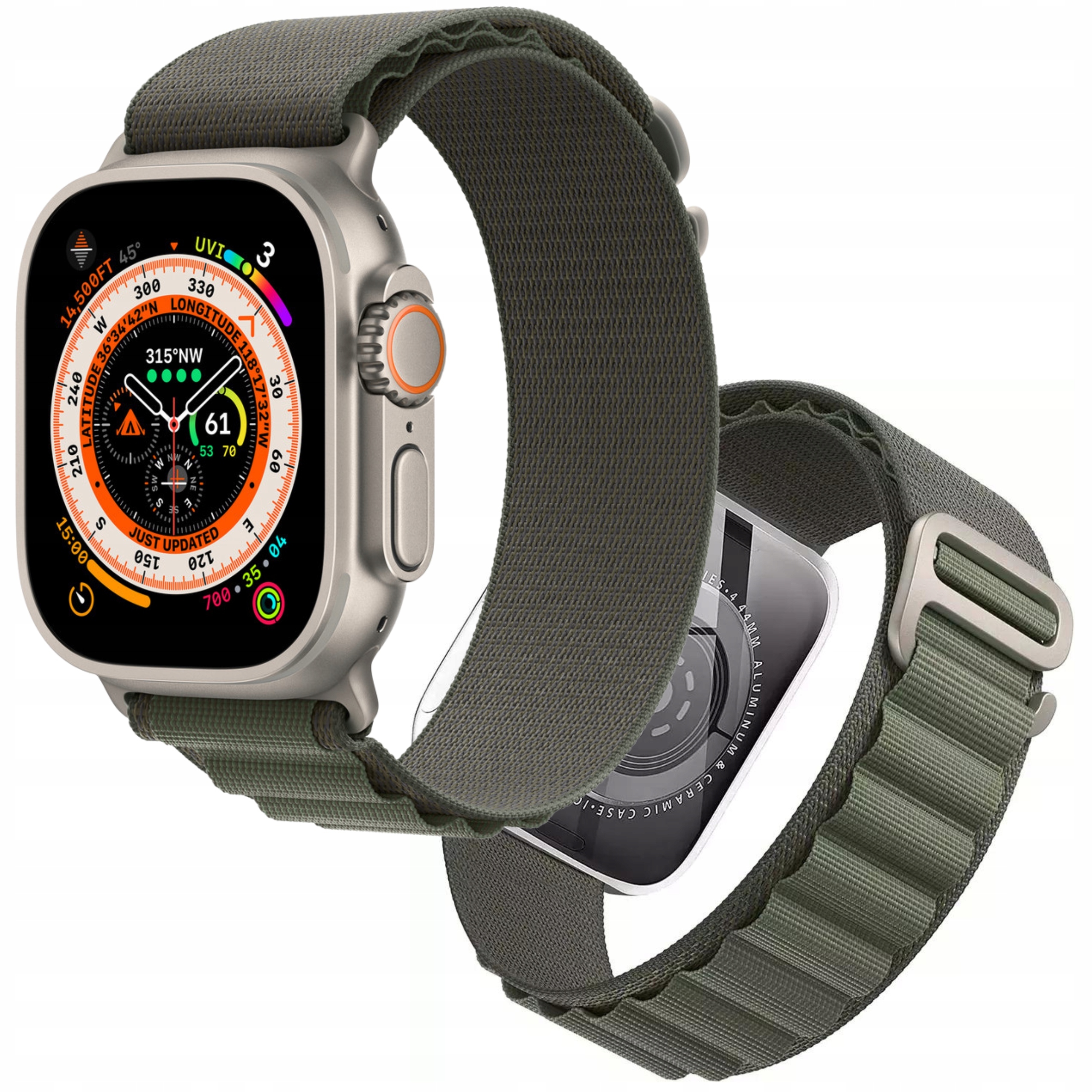 

Nylonowy Pasek Do Apple Watch Ultra 42 44 45 49 mm