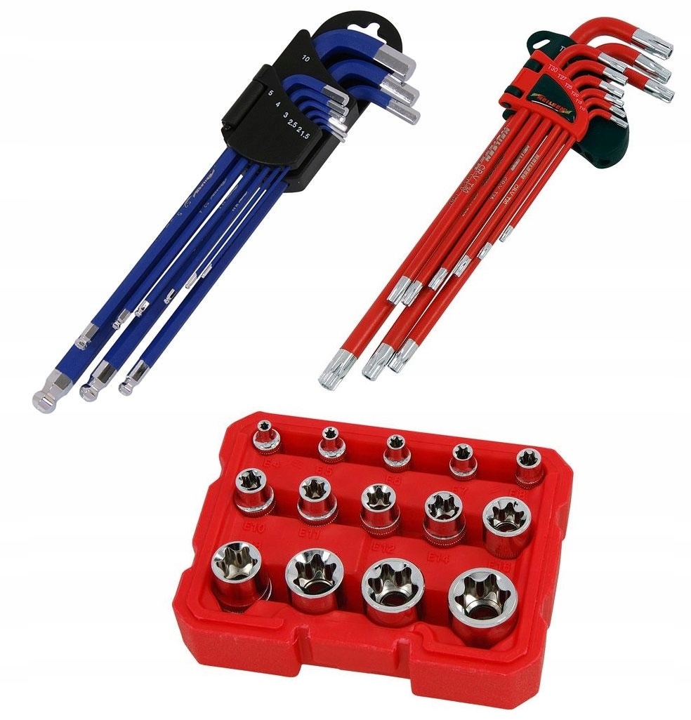 KLUCZE TRZPIENIOWE FAJKOWE NASADKI TORX IMBUS