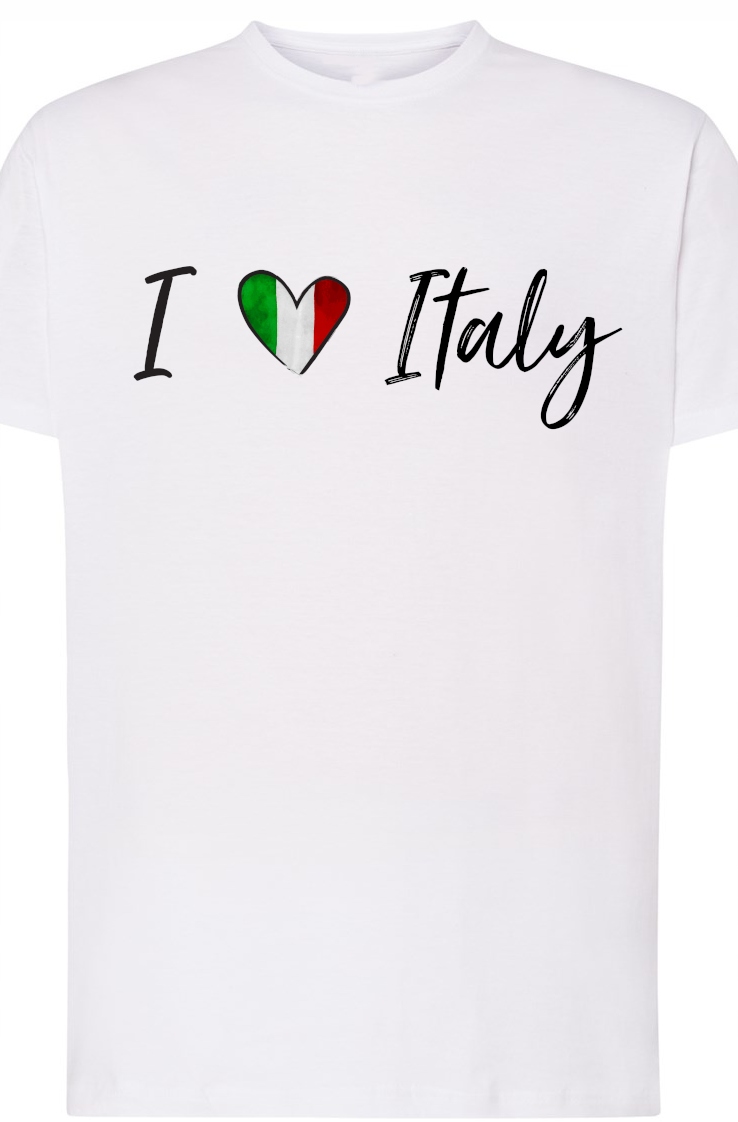 

I Love Italy Kocham Włoch Męski T-Shirt r.XS