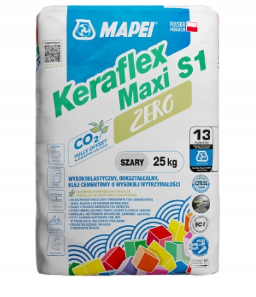 Mapei odkształcalny klej do płytek Keraflex Maxi S1 Szary Zero 25kg