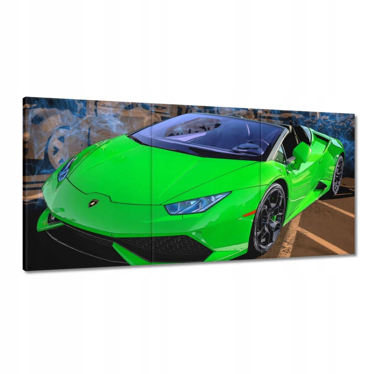 Obrazy 180x90 Zelený športový automobil