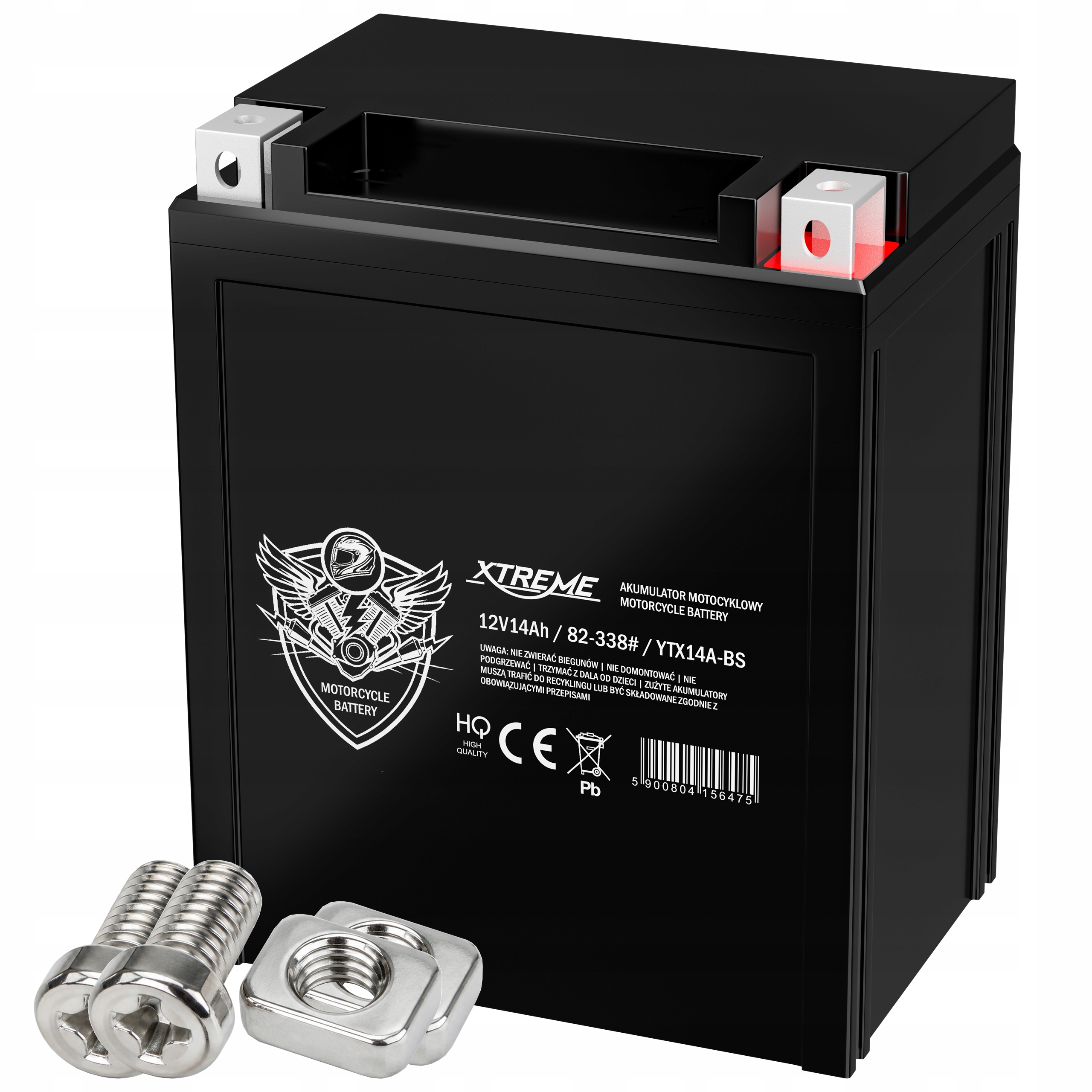 Akumulátor Motocyklový Xtreme Pravý 14AH 12V Bezúdržbový Agm Skútr Quad