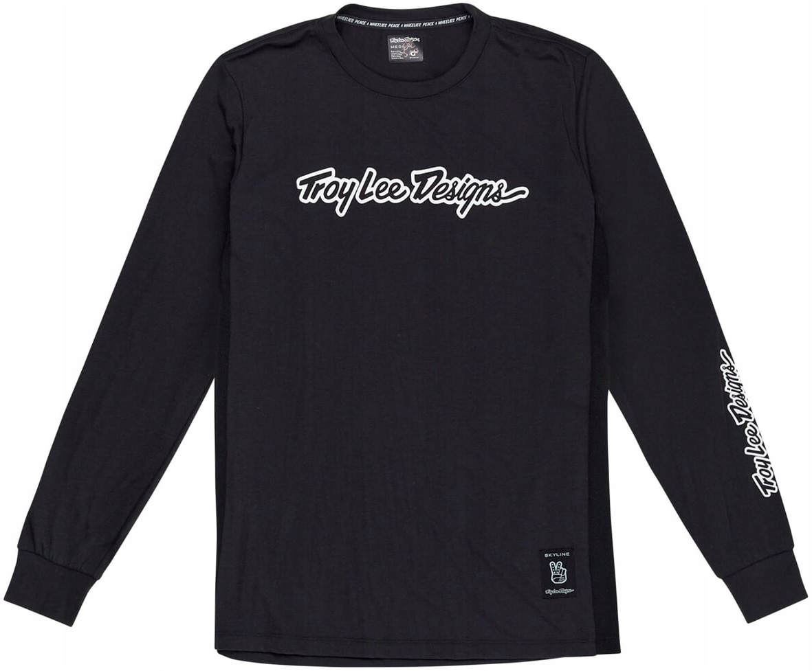 Koszulka Troy Lee Designs Skyline Ls Ride Tee Signature Black r. XL