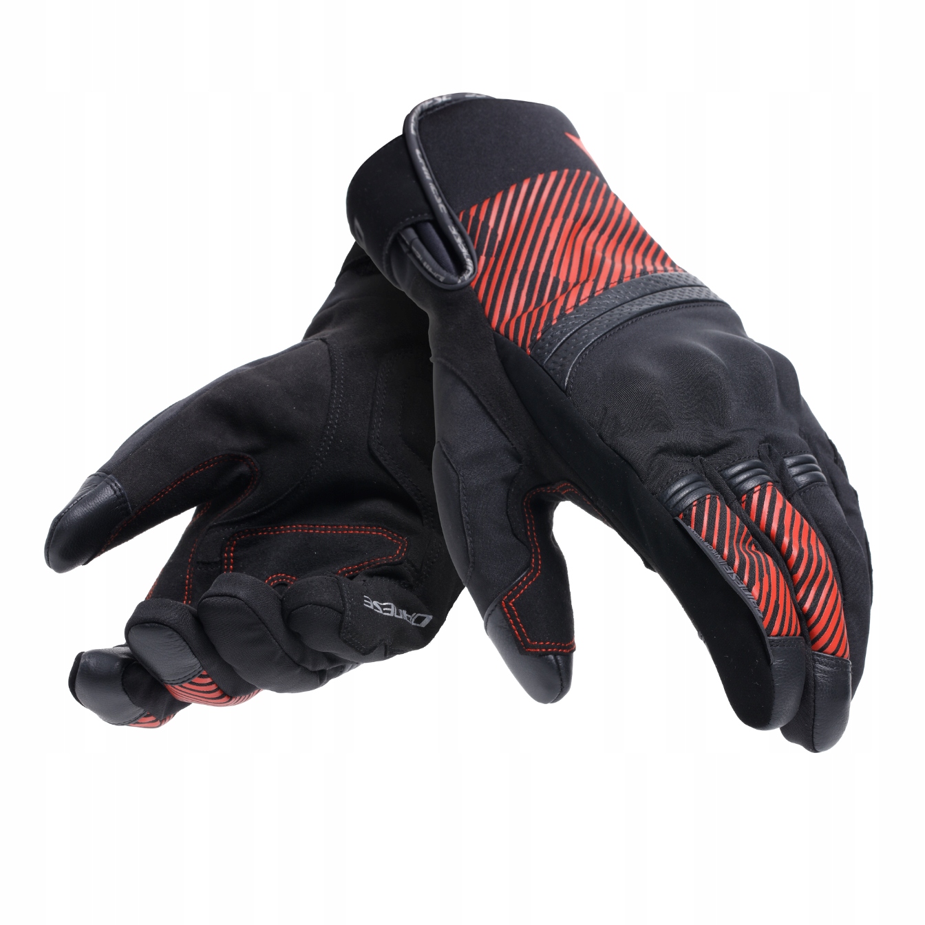 Turistické rukavice Dainese Fulmine D-Dry Čierno/červené S