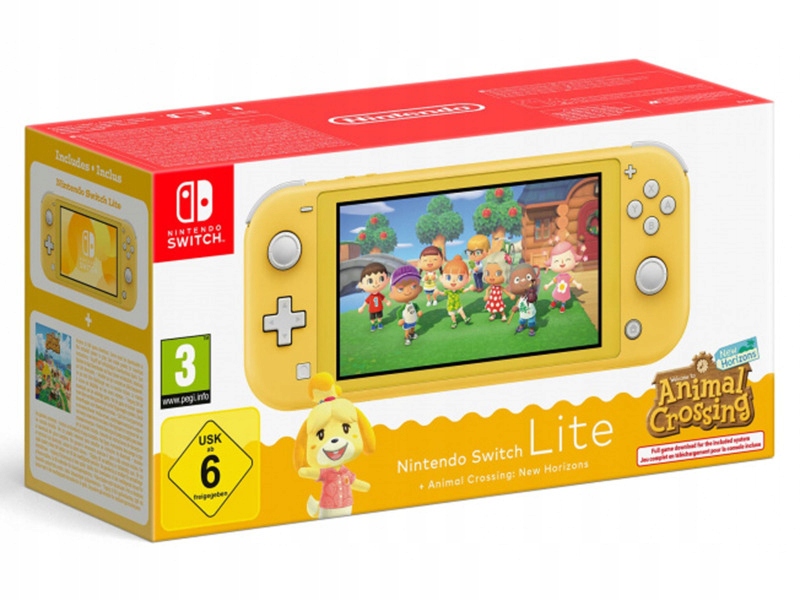Konsola przenośna NINTENDO Switch Lite Żółta + Animal Crossing: New Horizon