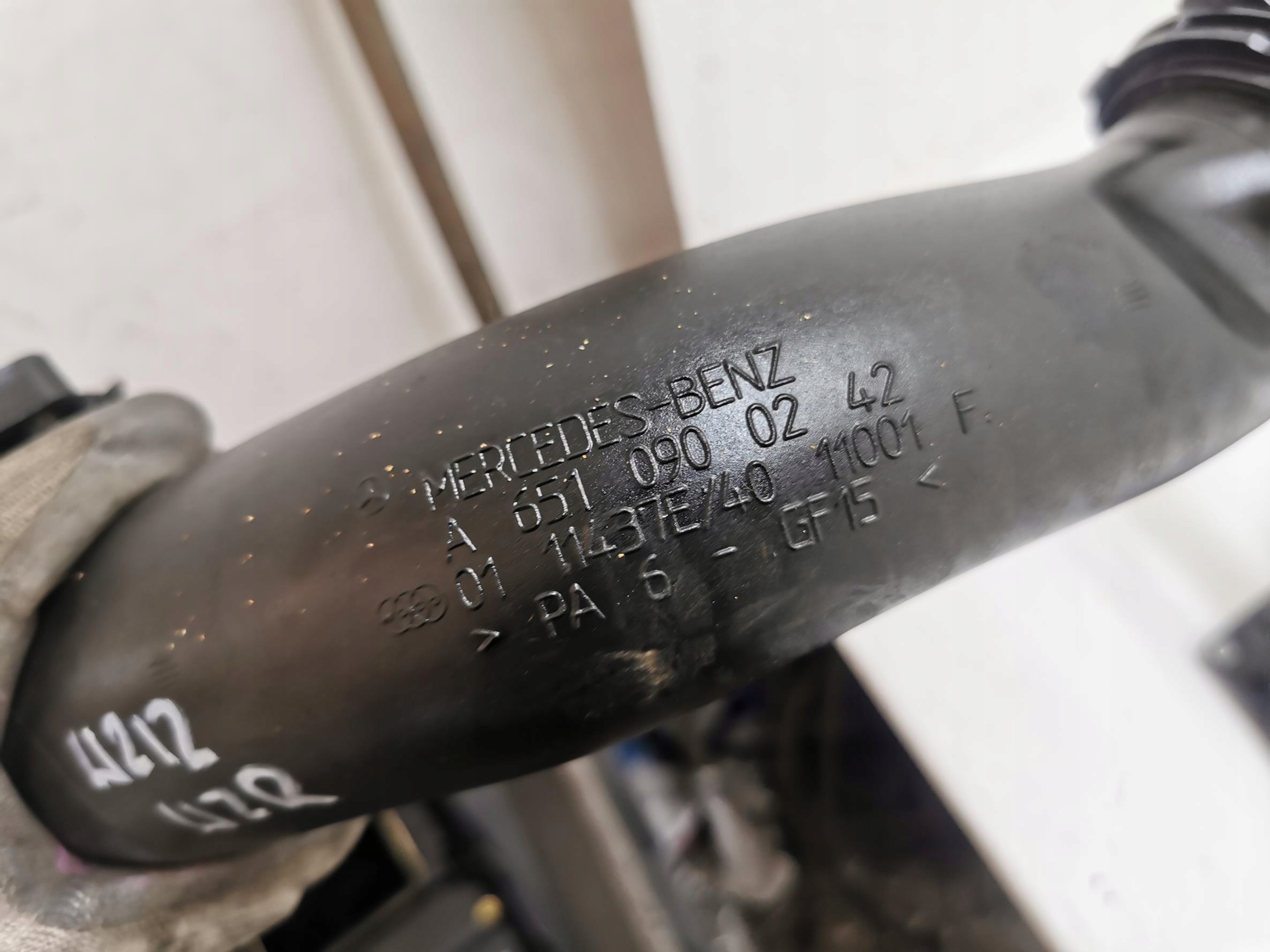 pipe air hose MERCEDES E-KLASA W212 2.2 CDI