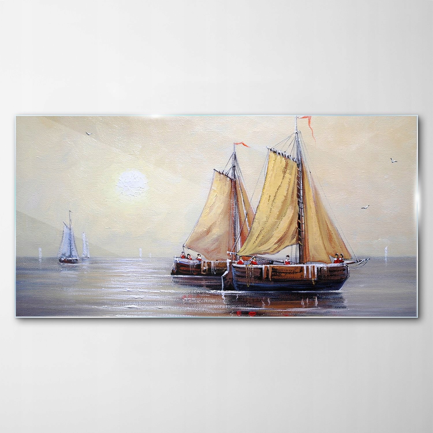 

Obraz na Szkle Dekor Krajobraz Statek Rybak 140x70