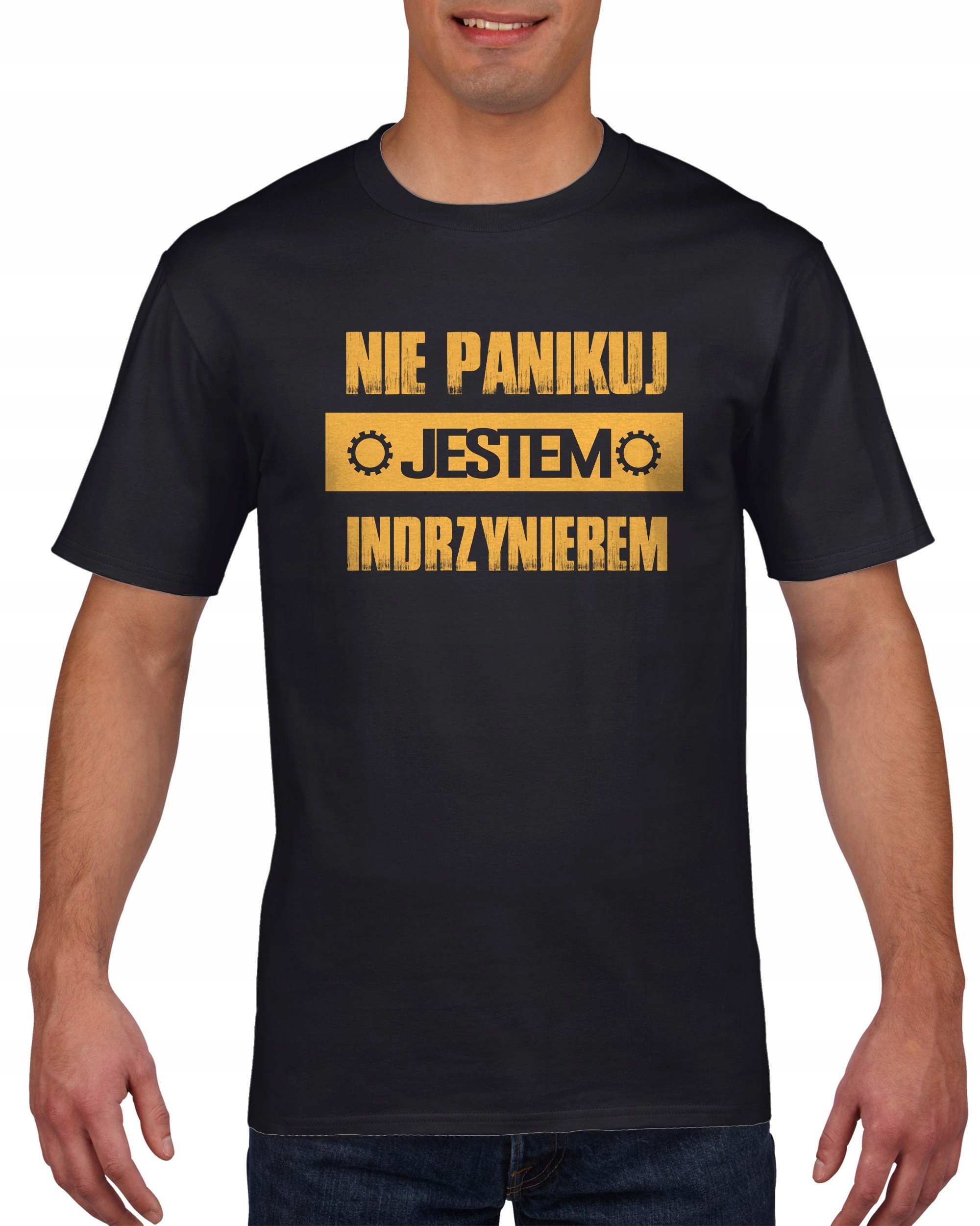 

Koszulka męska Nie panikuj jestem indżynierem M