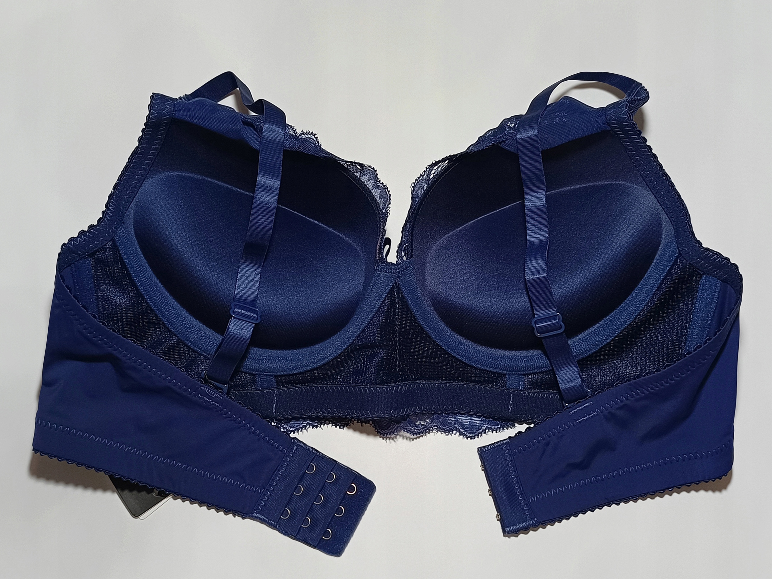 Biustonosz Intimidao super mega MAX push up 80B Kolor niebieski