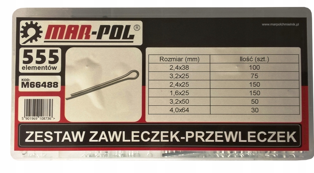 555x ZAWLECZKI PROSTE ZESTAW ZAWLECZEK ROZGINANYCH Marka Mar-Pol
