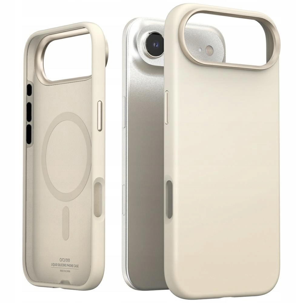 Pouzdro Araree Typo Skin M MagSafe pro iPhone Air, hnědý