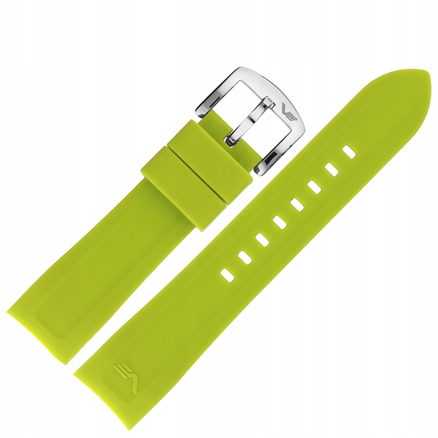 Pásek Rocket N1 Silikon 225 (A708) limetkový s ocelovou vložkou.