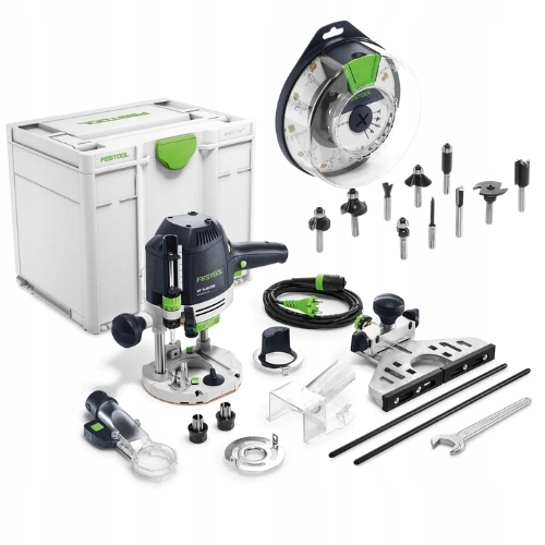 Frezarka górnowrzecionowa Festool Of 1400 Ebq Plus Box 1400 W odsysanie