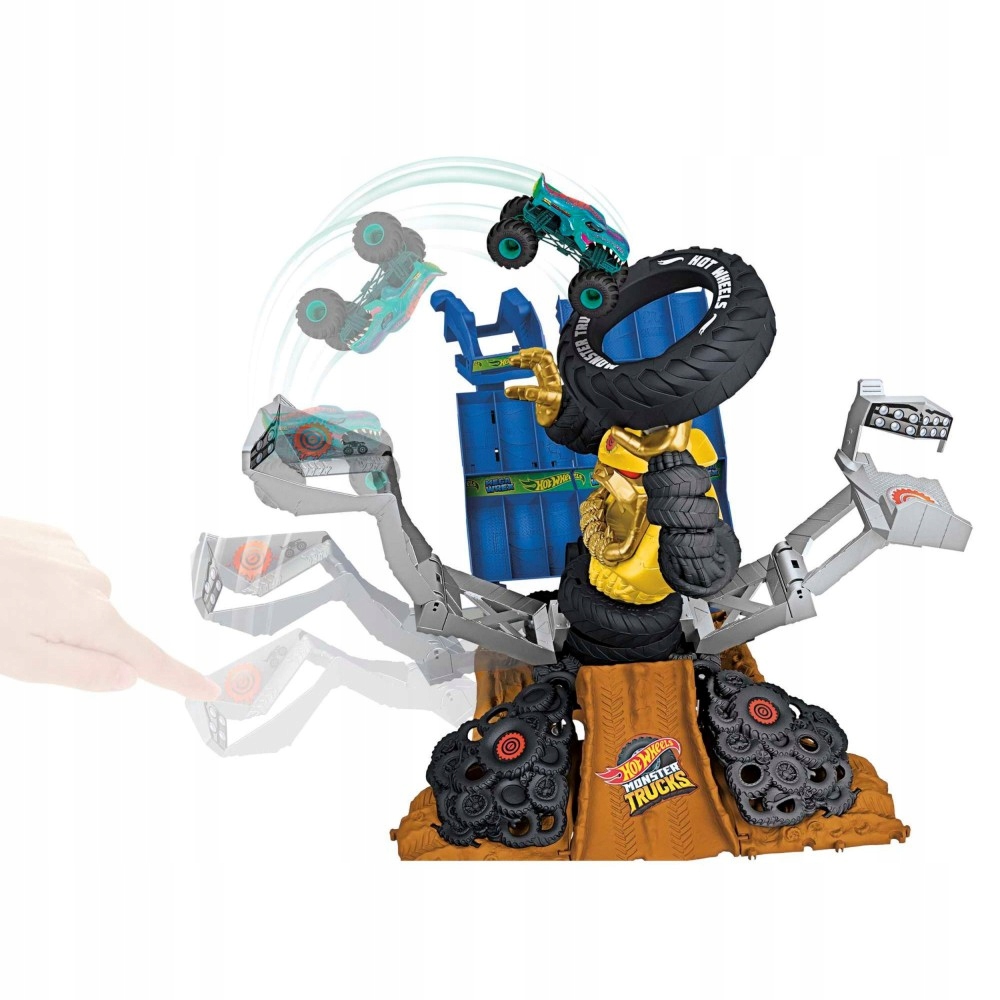 Hot Wheels Monster Trucks Arena Smashers Mega Wrex vs Crushzilla ŁA49 Płeć unisex