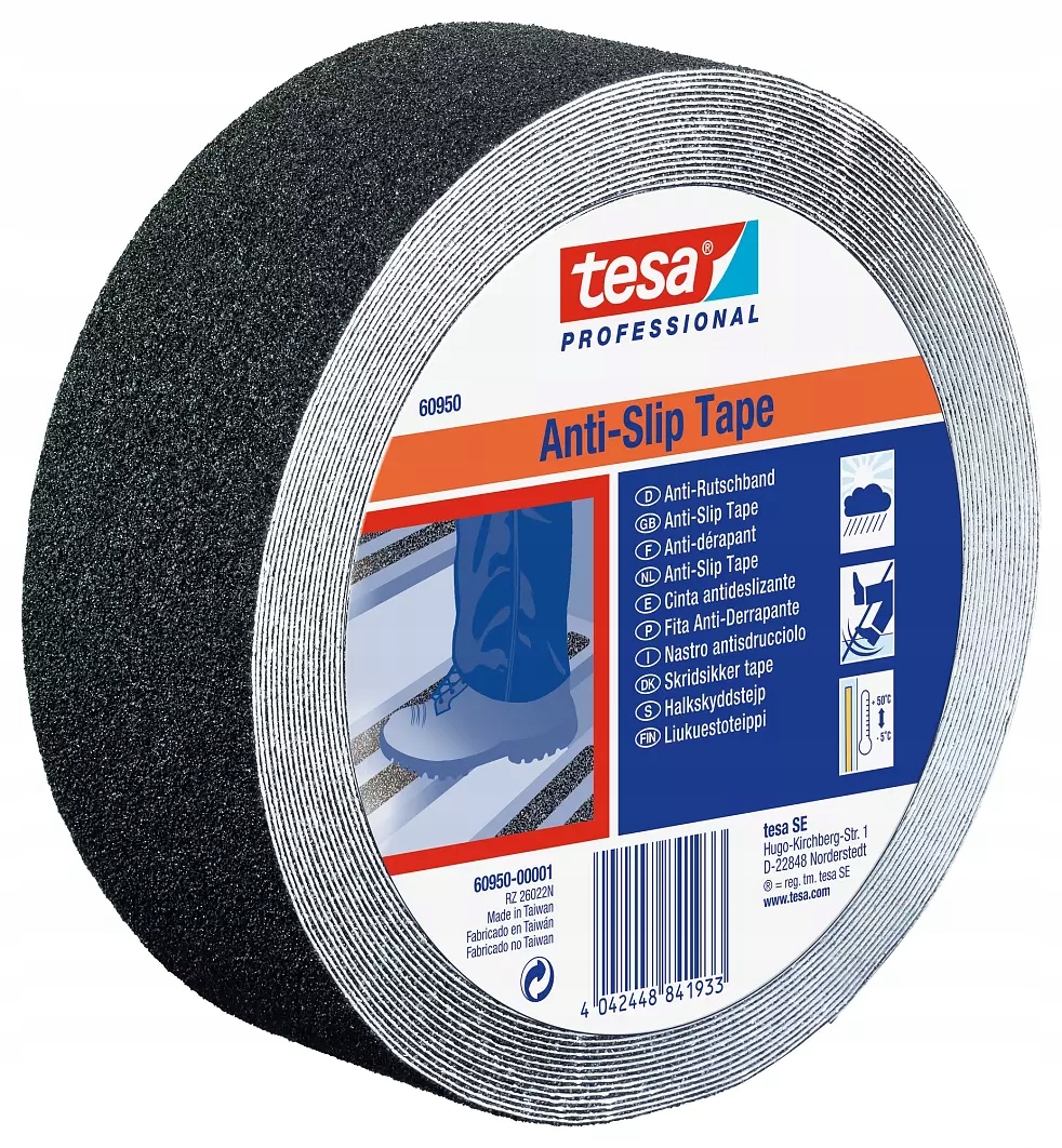 

Taśma antypoślizgowa 60950 25mm x 15m Czarna Tesa
