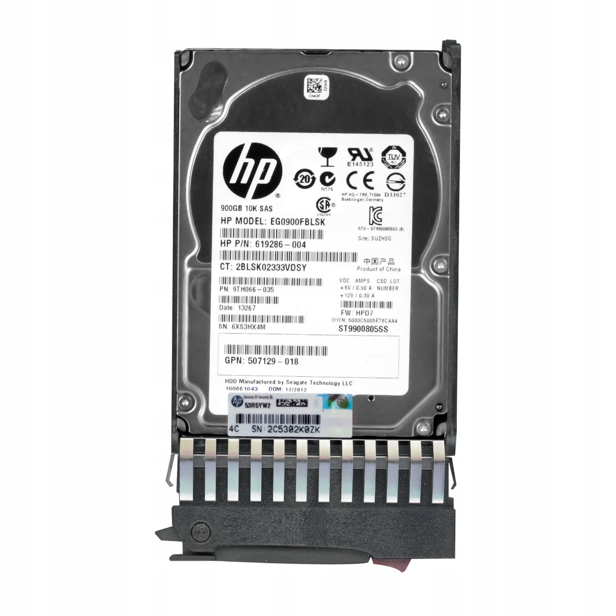 Hp 619286-004 900GB 10K 64MB SAS-2 2.5'' EG0900FBLSK