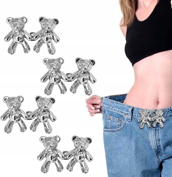 4 Páry Vyměnitelných Knoflíky Pro Zúžení Kalhoty Baggy Džíny Streetwear