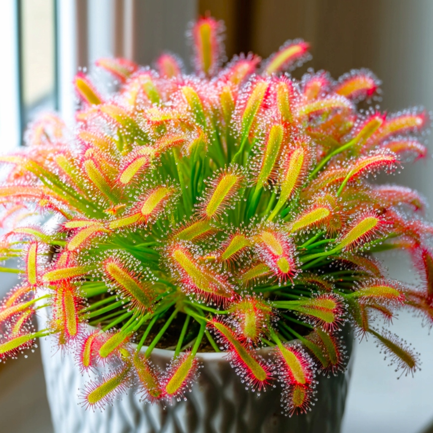 Drosera capensis - ROSICZKA PRZYLĄDKOWA mięsożerna pułapka na mrówki owady