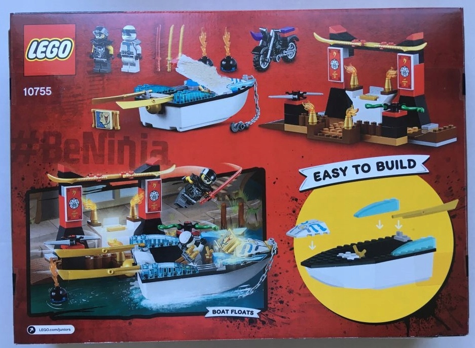 LEGO JUNIORS NINJAGO 10755 - WODNY POŚCIG ZANE'A Marka LEGO