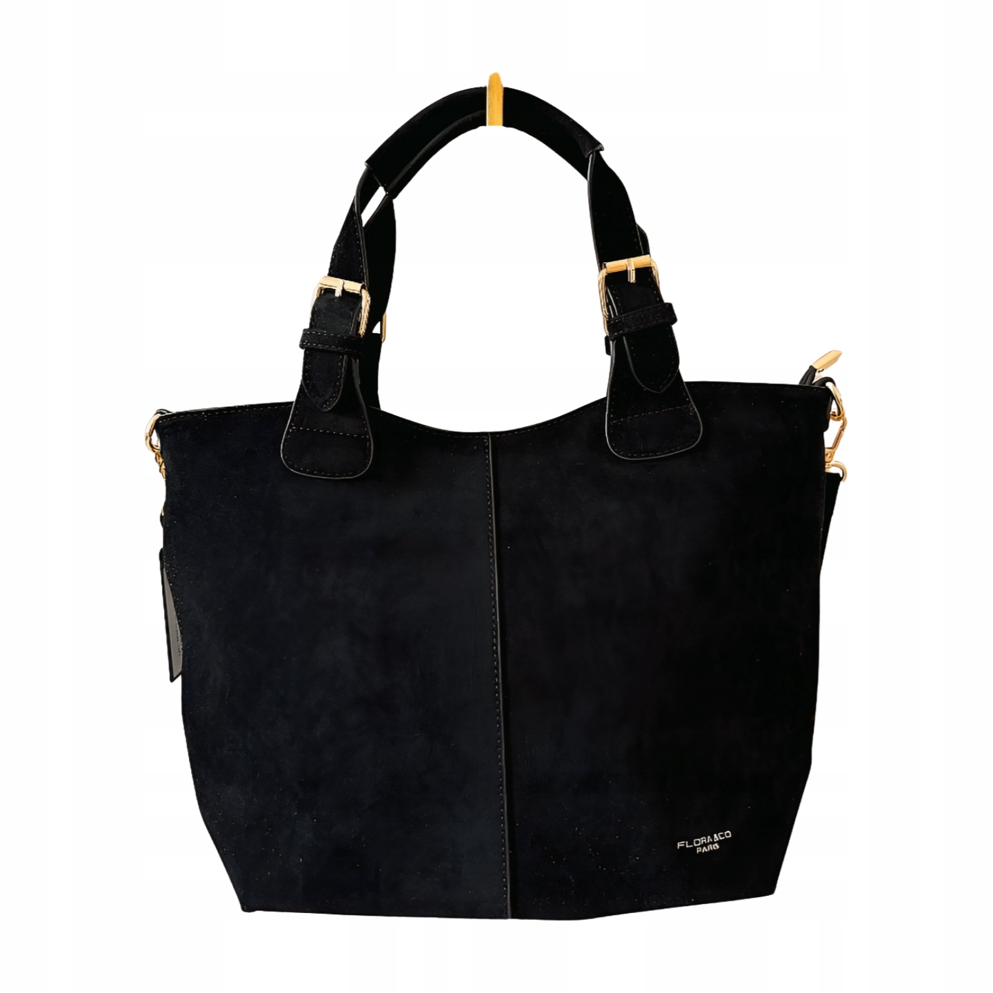 Flora&Co kabelka shopperka černá ekosemiš