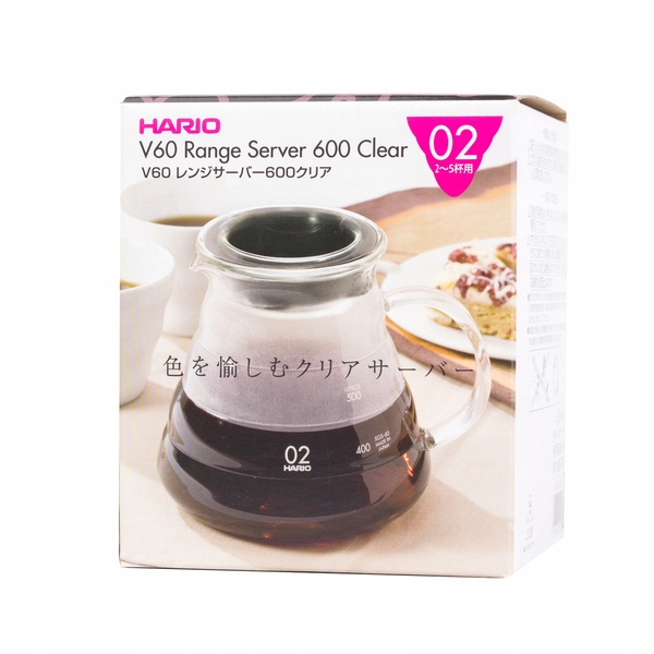 Hario Range Server V60-02 600ml dzbanek do ręcznego parzenia kawy EAN (GTIN) 4977642730632