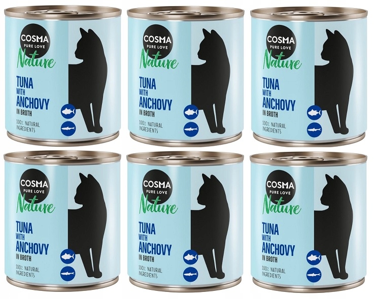Cosma Nature, tuňák s celými sardelkami 12 x 280 g