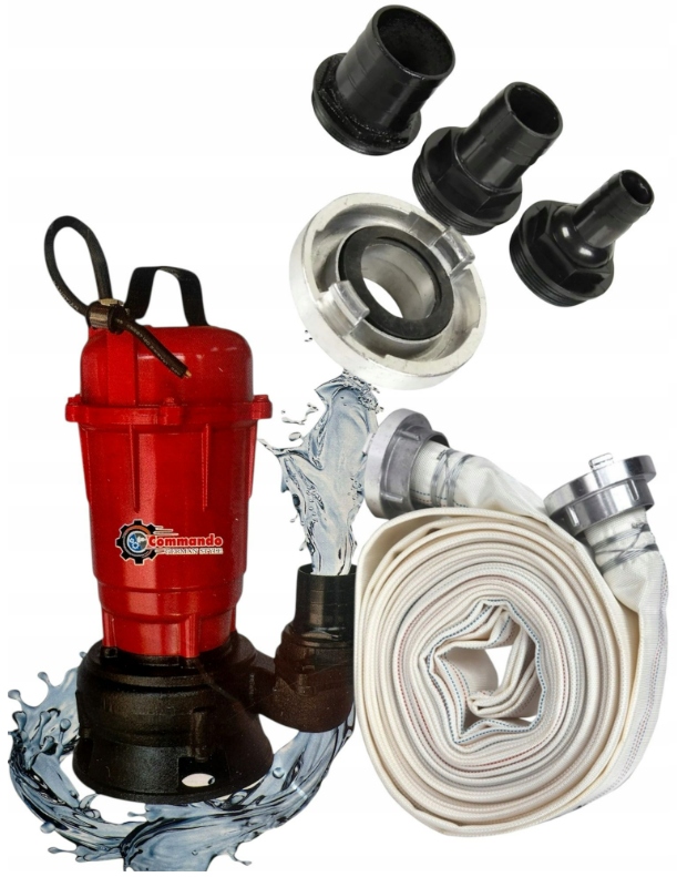 Pompa Do Wody Brudnej Szamba Z Rozdrabniaczem Fast Fix Wąż 20M 2''