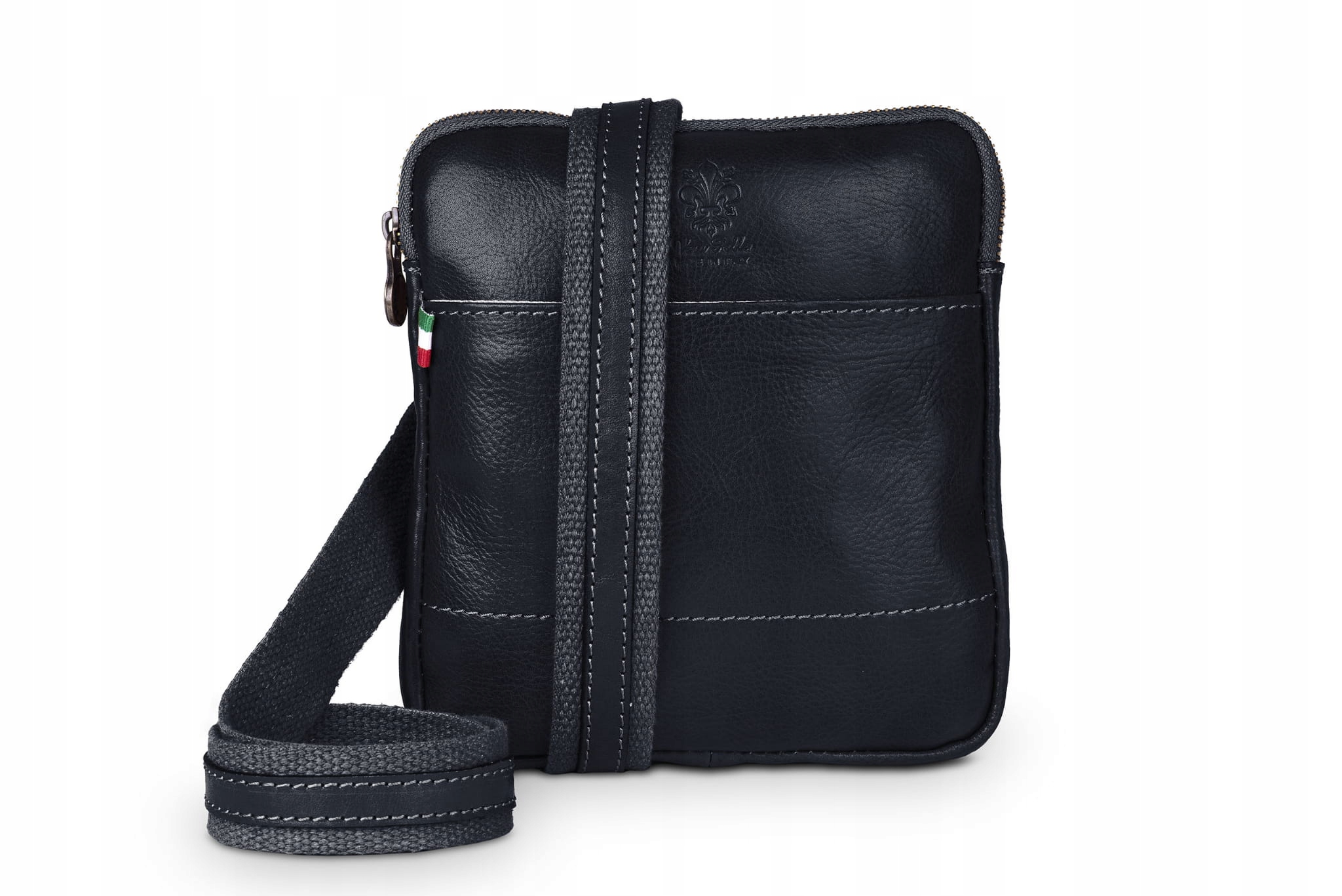 Kabelka Přes Rameno Kožená Vera Pelle Viaggio Granátová