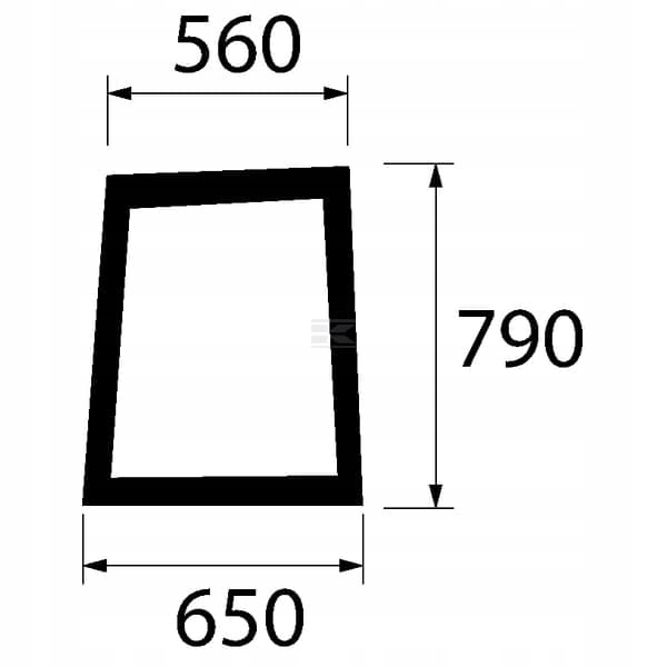 Boční sklo 82002229 Kramp