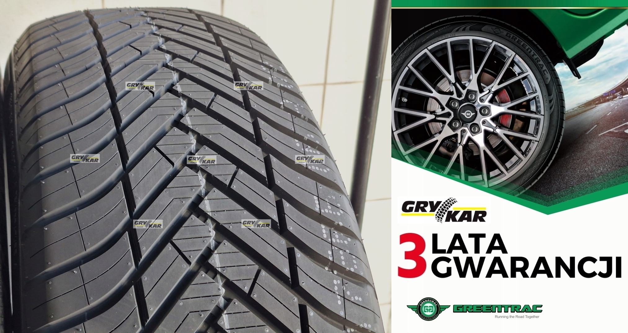 Opony 235/55R19 Greentrac Season Master 26r C/B/71dB 3 lata gwar. 320zł/szt