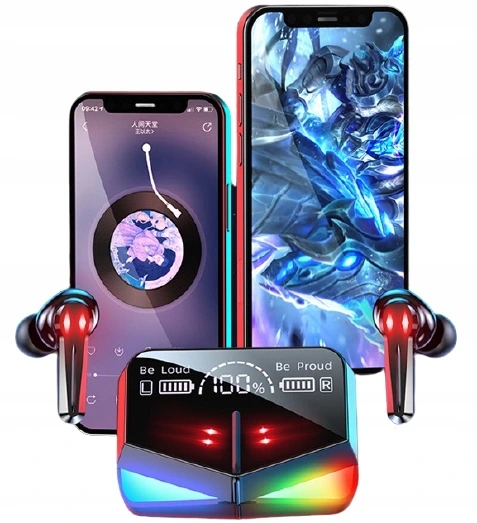 najnowsze słuchawki BEZPRZEWODOWE + Mini telefon Marka inna