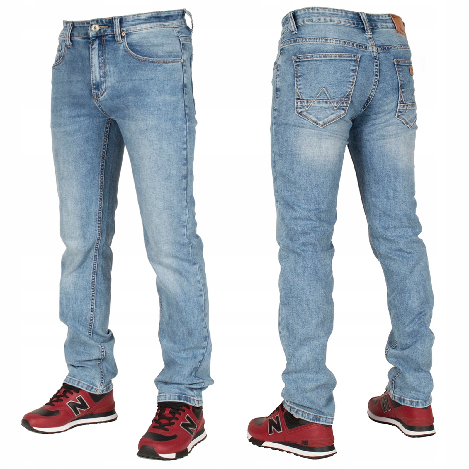 Spodnie męskie jeans W:42 104 CM L:32 duży rozmiar