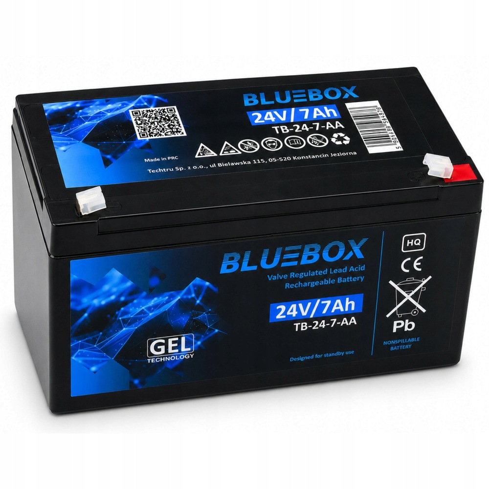 Bluebox Gelový Akumulátor Vrla Agm 24V7Ah do auta na Akumulátor