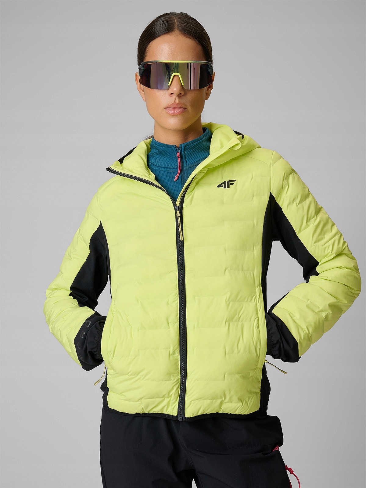 4F Dámská Trekingová Bunda Žlutá Slim Lehká Xs