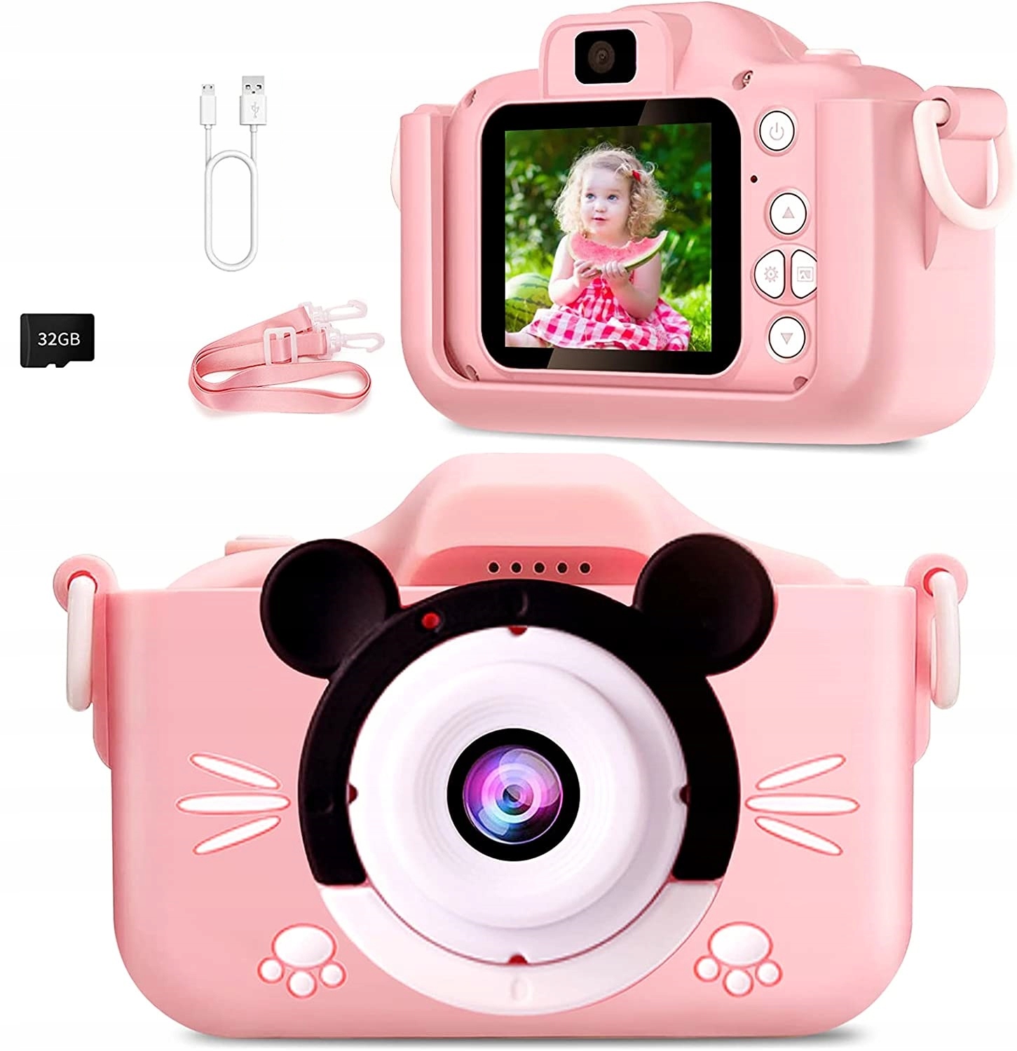 

Aparat Cyfrowy dla Dzieci Kamera Gry Karta 32 Gb