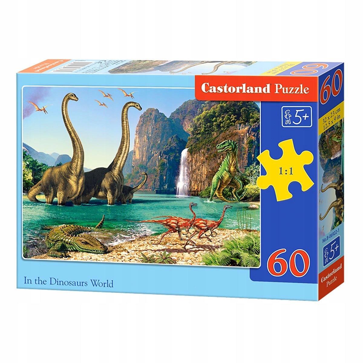 

006922 Castorland Puzzle 60 El W Świecie Dinozauró