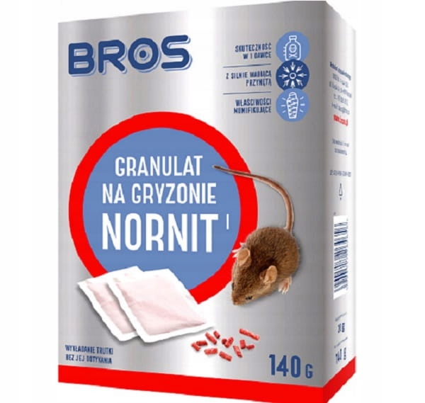 

Bros Nornit Granulat na gryzonie 140g