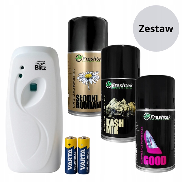 Levně Sada Freshtek One Shot 3 x 250 ml & Difuzér Heřmánek Good Kašmír