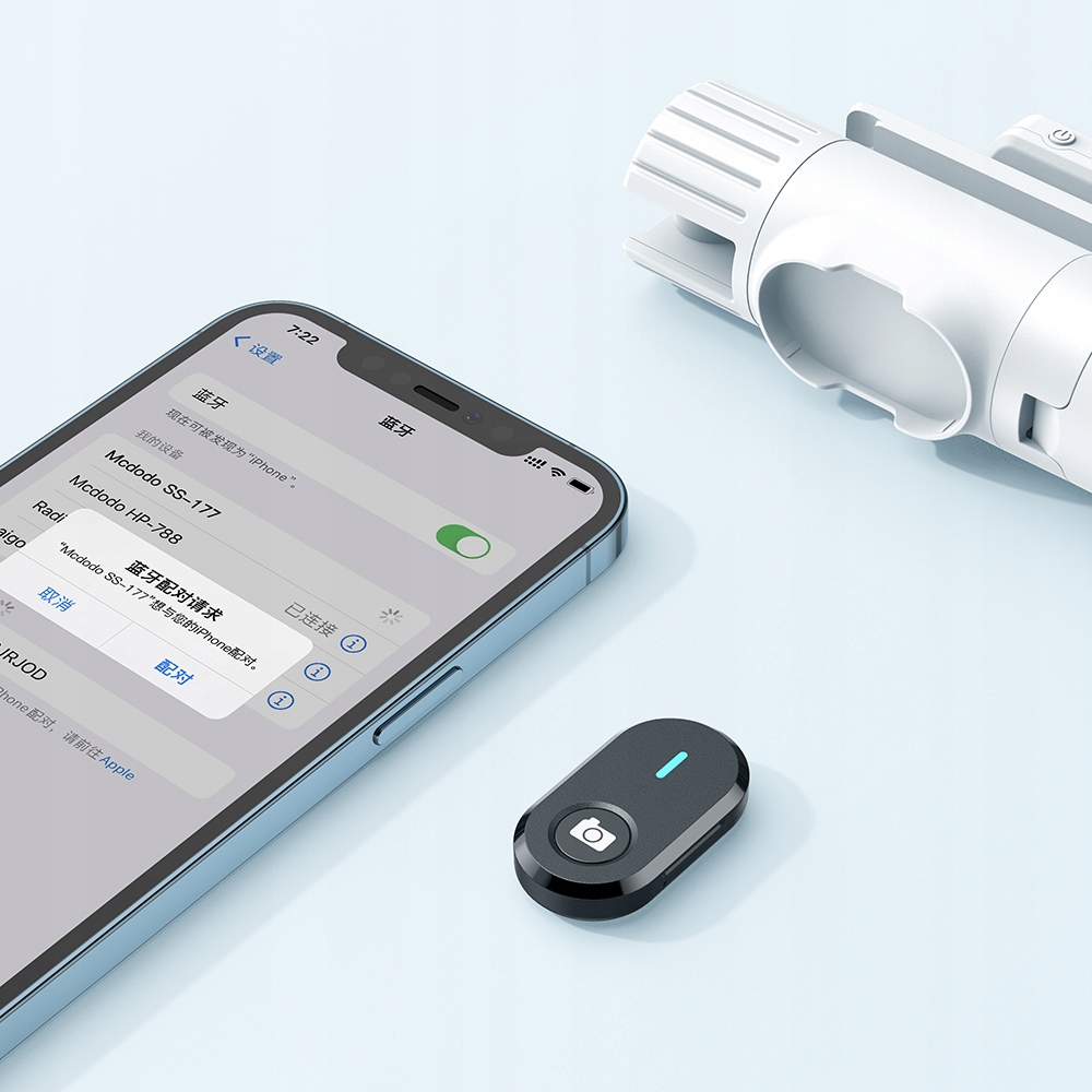 DOUBLE SHOT KIJEK, SELFIE STICK, TRIPOD, BLUETOOTH, STATYW, BIAŁY, MCDODO Obsługiwane systemy operacyjne Android iOS Windows