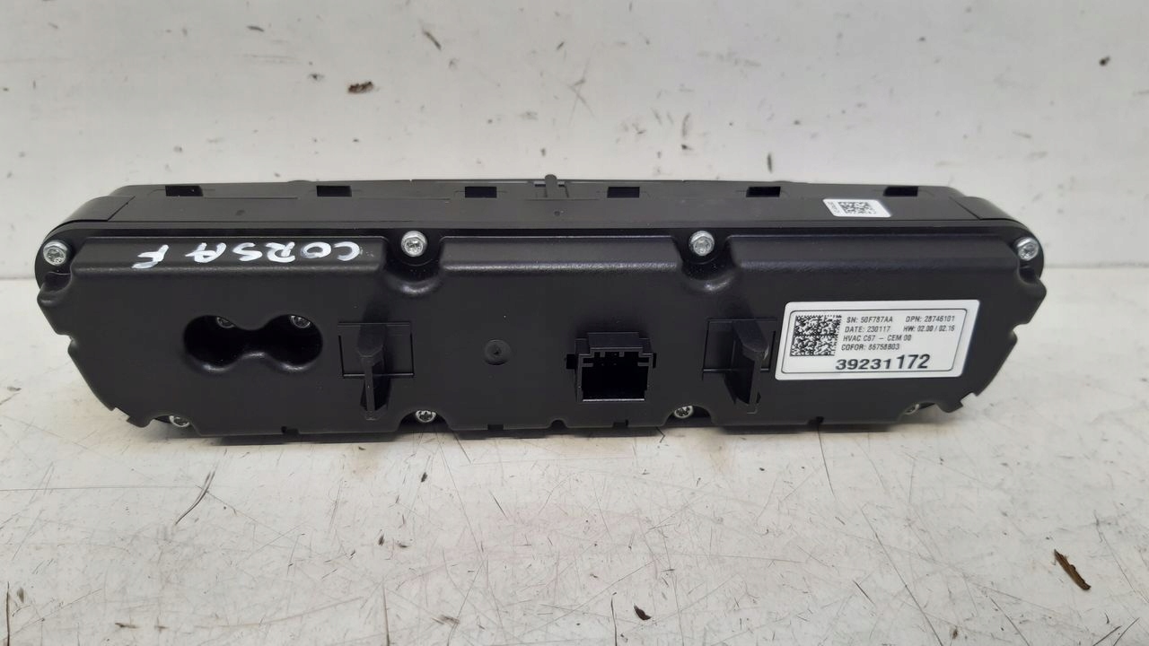 Panel klími klimatizaci Opel Corsa F