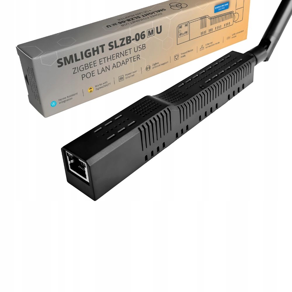 Adapter SLZB-06MU Bramka Zigbee EFR32MG21 Usb over Ethernet PoE Lan Wifi Ha