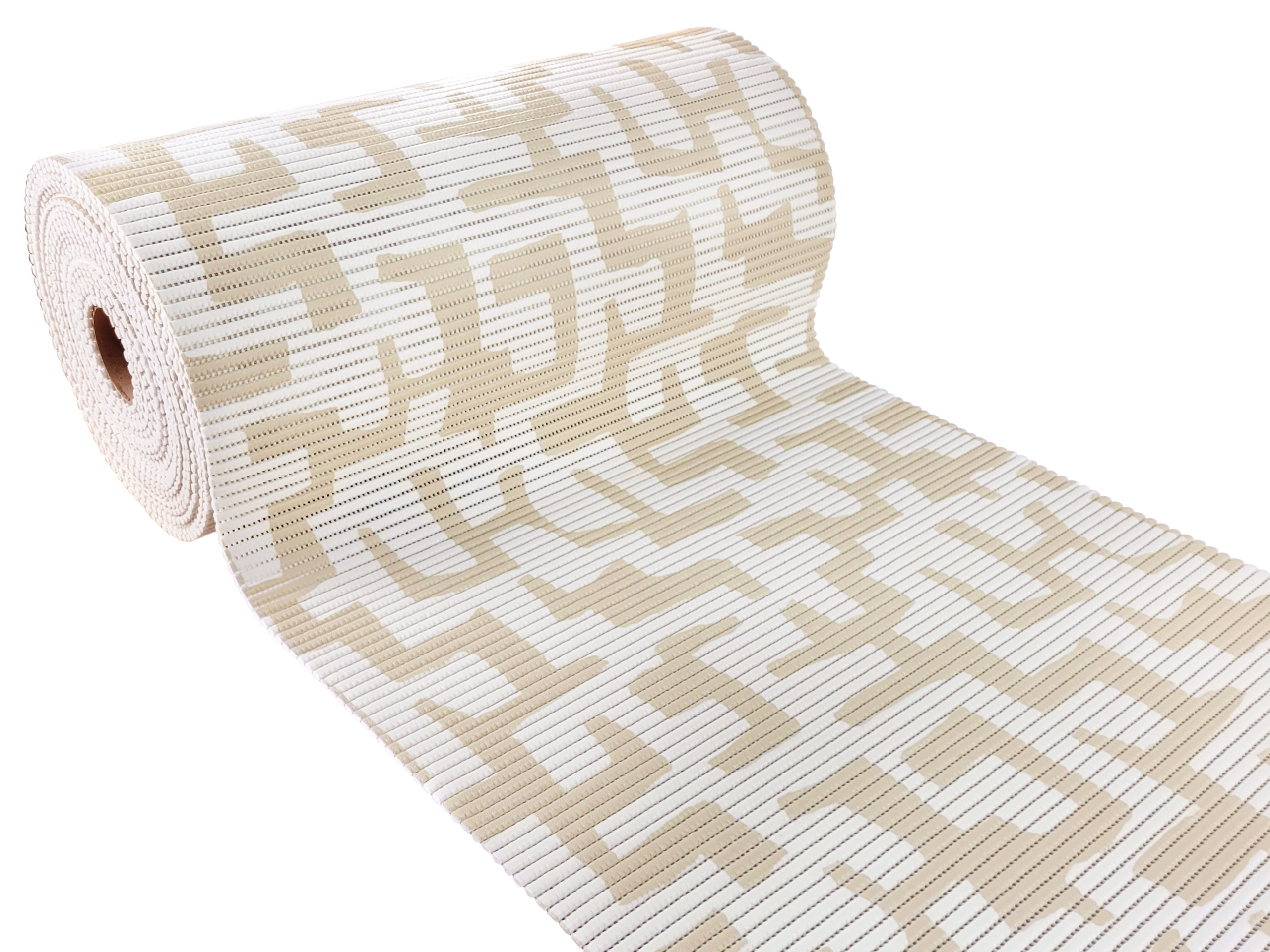 Protiskluzová podlahová rohož pro koupelnu a prádelnu Kobereček Bílo Béžová 10 m