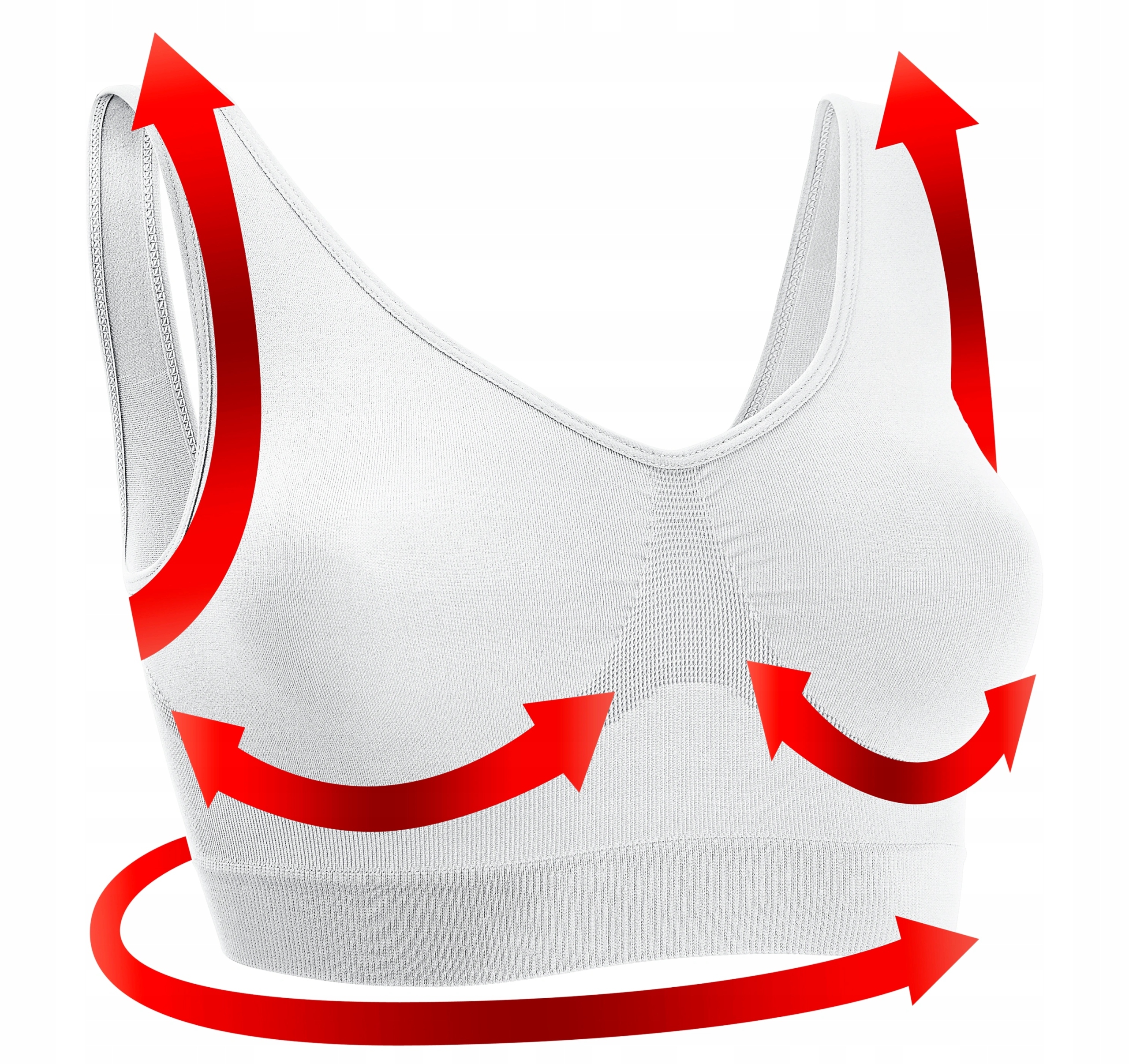 BIUSTONOSZ BEZSZWOWY KOMPLET 7 KOLORÓW SMART TEX R.XL Rodzaj bezszwowy