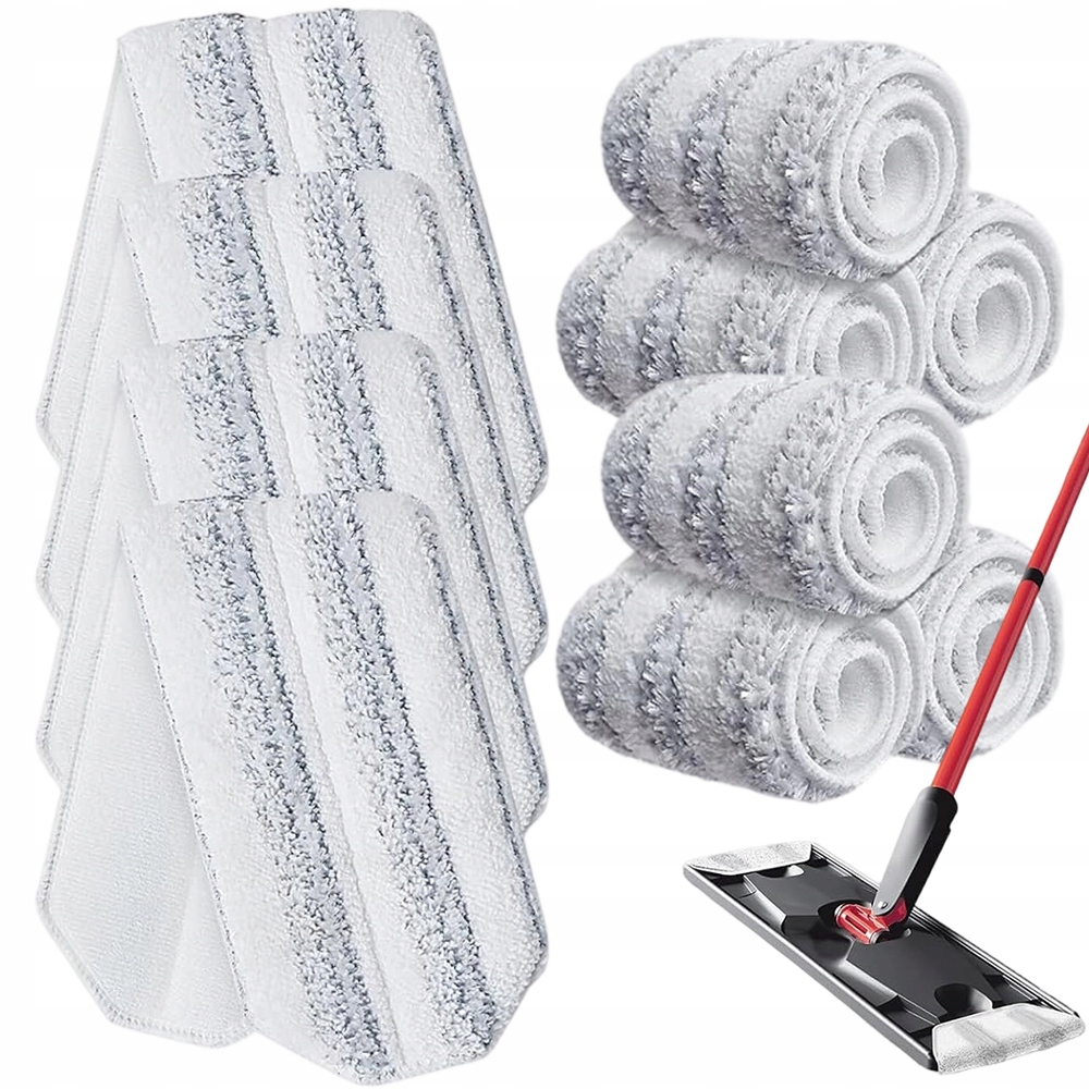 Mikrovláknové vložky do plochého mopu pro dlaždice a dřevo 10 Kusů