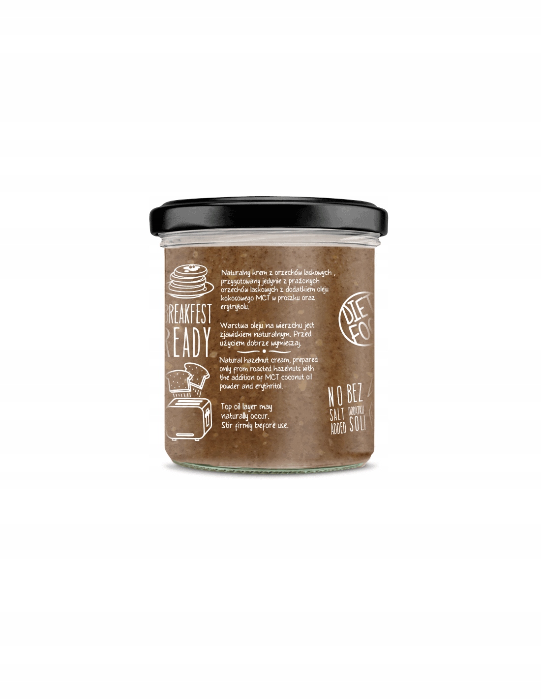 Levně Diet-food Keto krém z lískových oříšků a Mct olejem 300 g