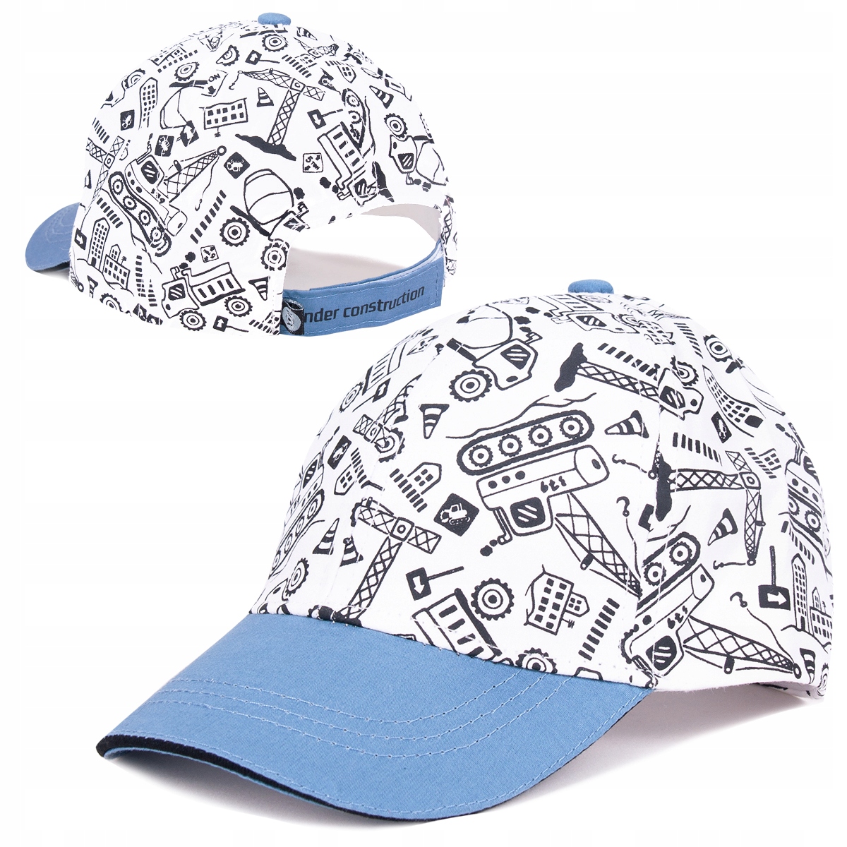 CZAPKA bejsbolówka Z DASZKIEM budowa 6-18msc 42-46